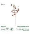 GloboStar® Artificial Garden RED HOLLY BERRIES FRUIT BRANCH 21430 Τεχνητό Διακοσμητικό Κλαδί Κόκκινο Γκί Y90cm